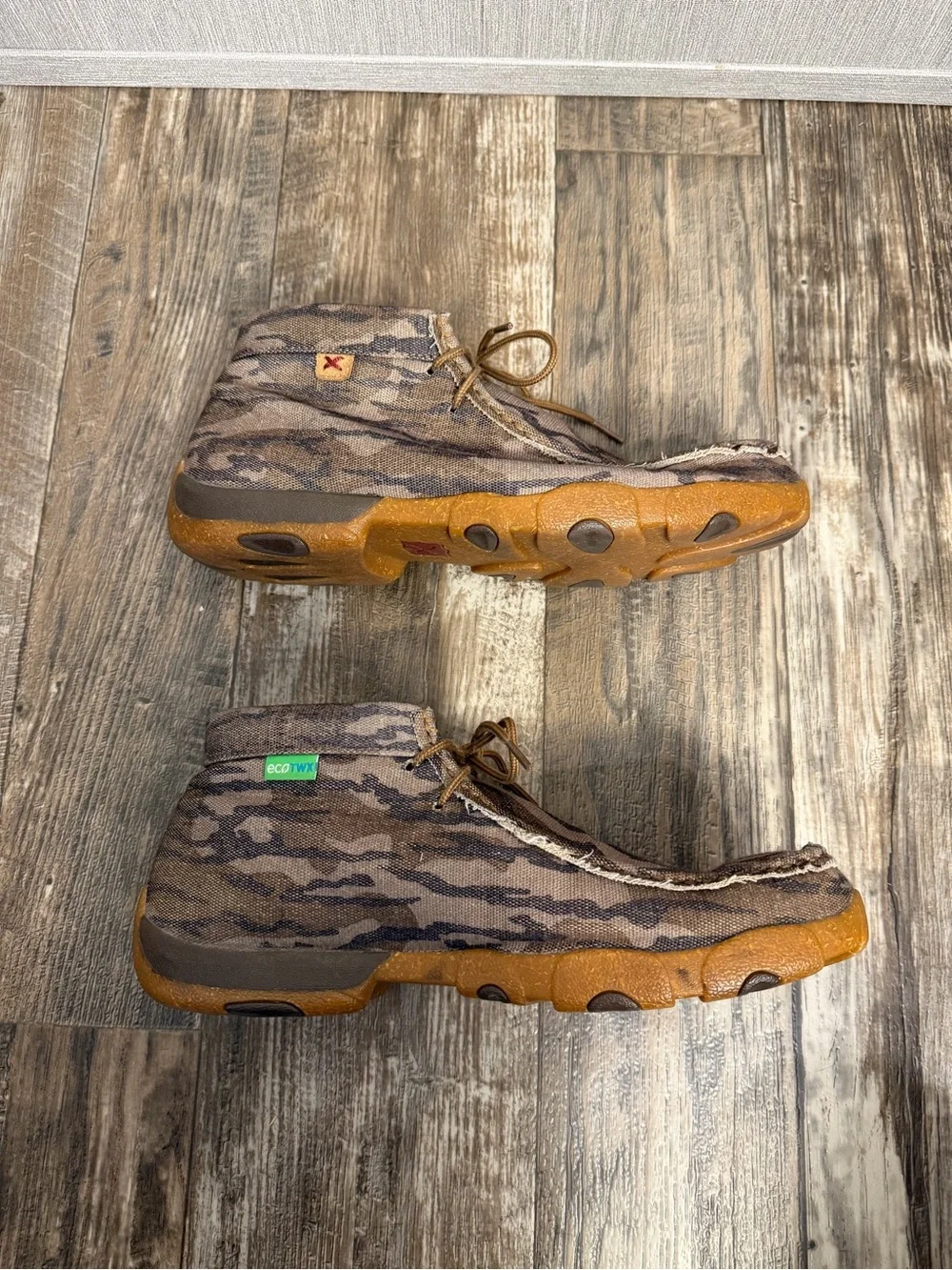 Twisted X Men's Chukka Boots in Camo Green and Brown Size 11.5